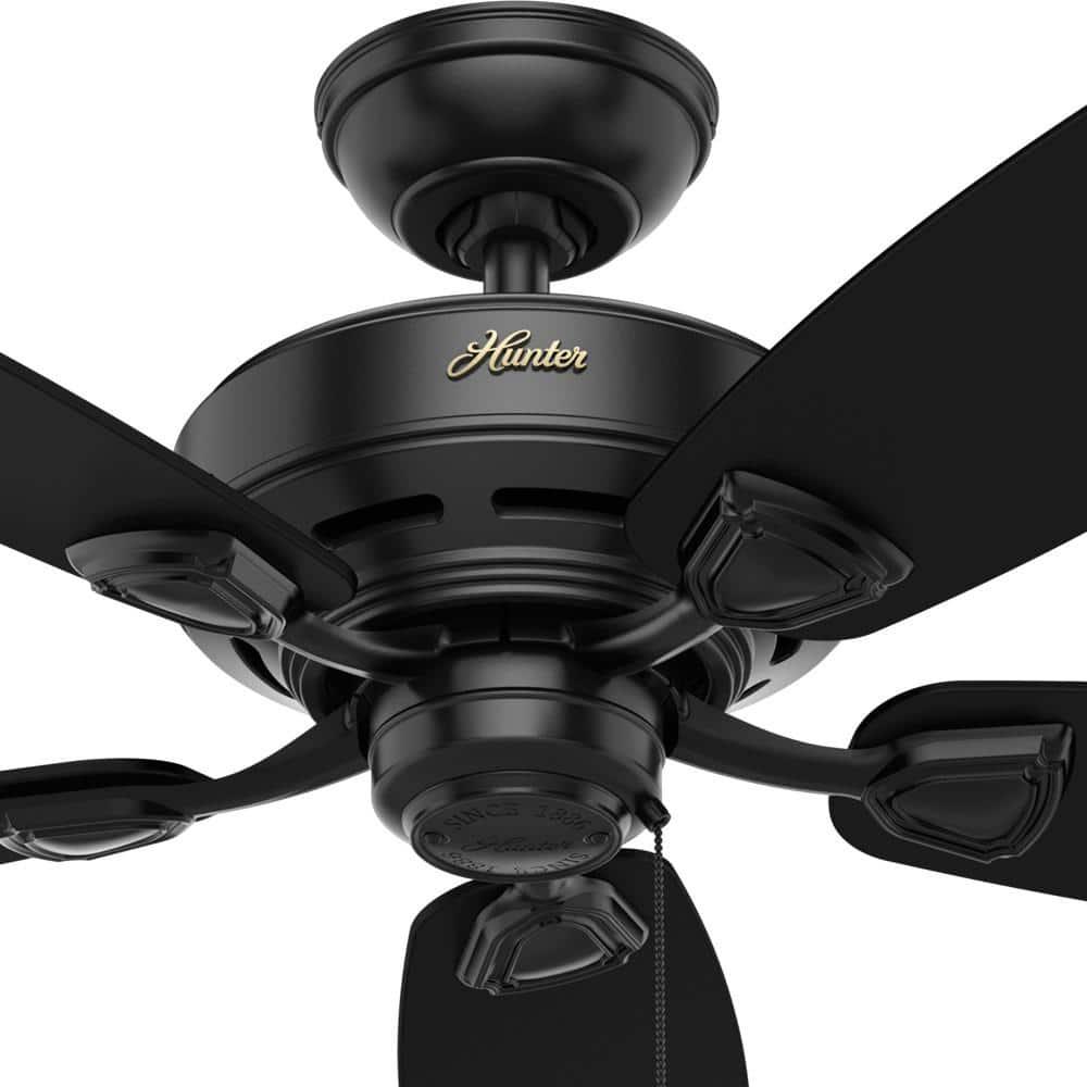 Hunter Sea Wind 48 in IndoorOutdoor Matte Black Ceiling Fan with Remote