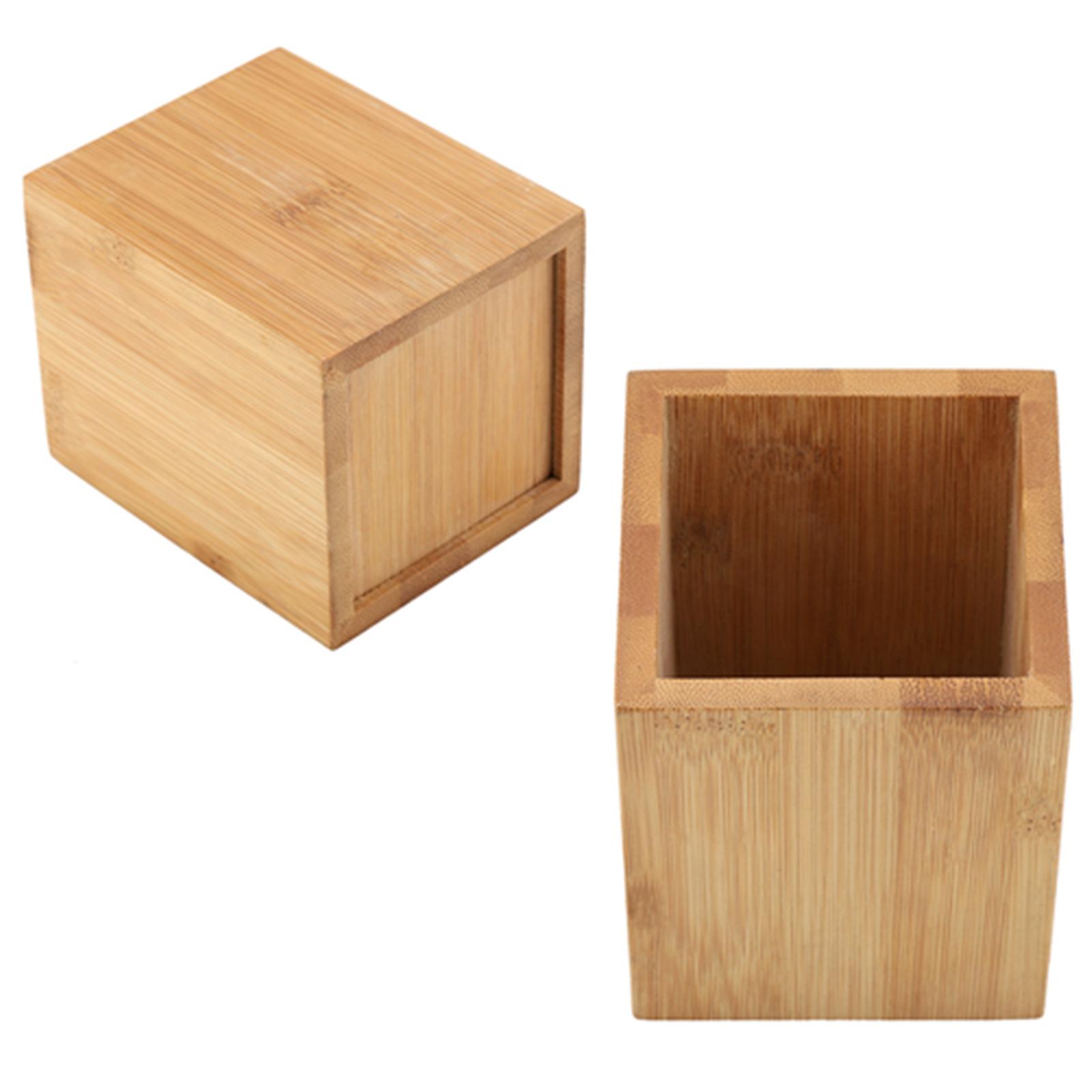 Bamboo Pen Holder Office School Desk Pencils Storage Organizer Stand Stationery Supply