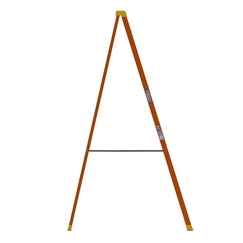 Werner 12 ft. Fiberglass Step Ladder (16 ft. Reach Height) with 300 lbs. Load Capacity Type IA Duty Rating NXT1A12