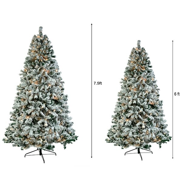 Flocked Artificial Christmas Tree