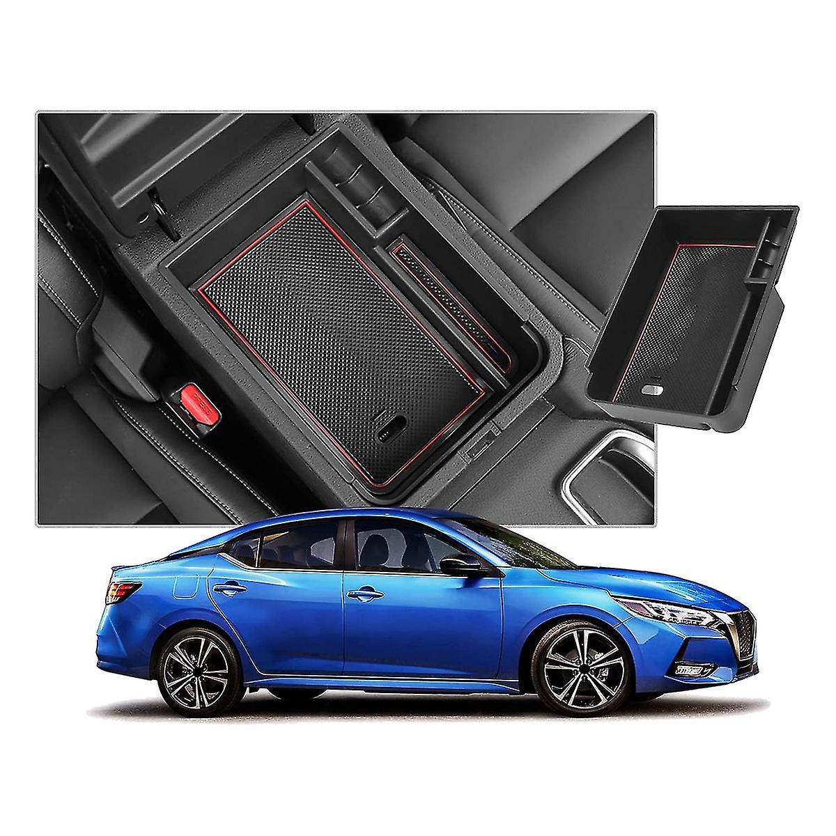 Car Central Console Armrest Storage Box Holder Interior Organizer Glove Tray For Sentra 2020 2021 2