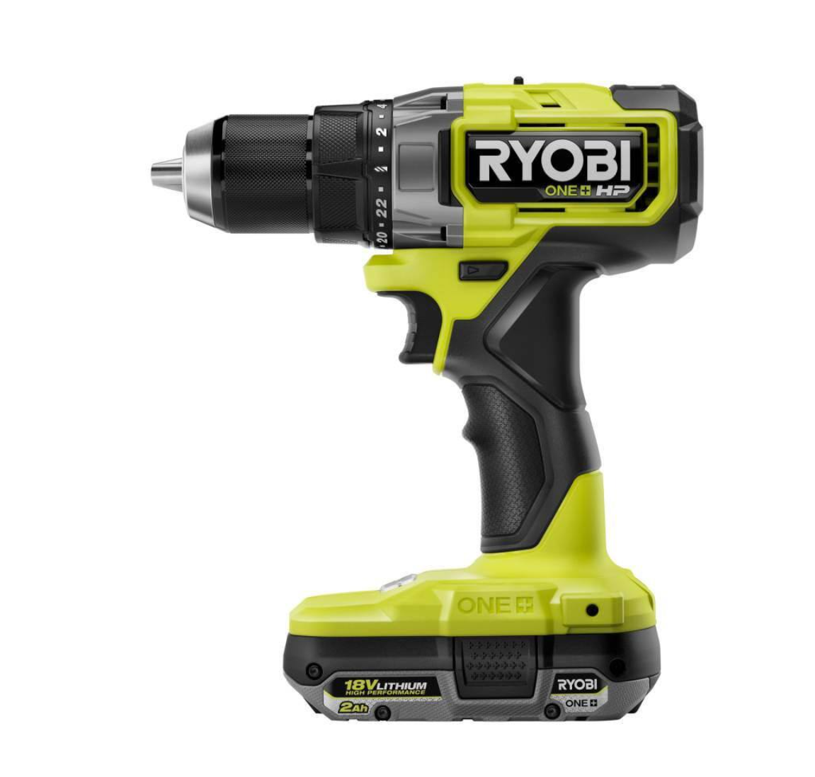 RYOBI PBLDD01K-A989504 ONE+ HP 18V Brushless Cordless 1/2 in. Drill/Driver Kit w/(2) Batteries， Charger， Bag， and Drill and Drive Kit (95-Piece)