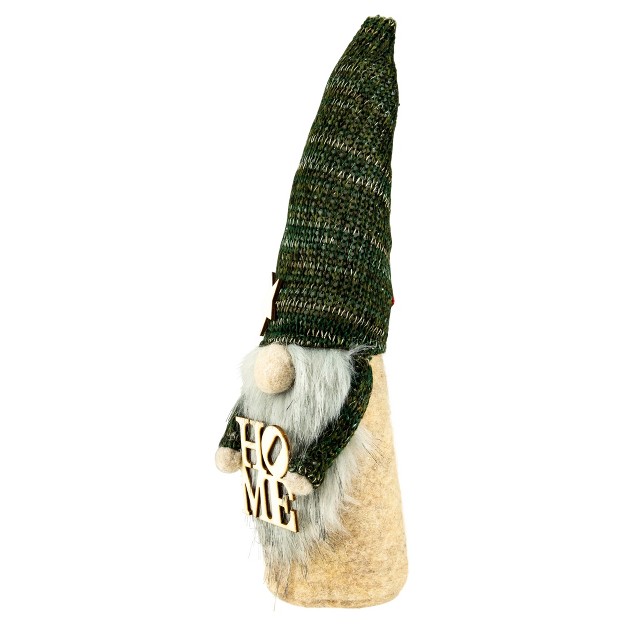 Green Knit Standing Home Gnome Christmas Figure