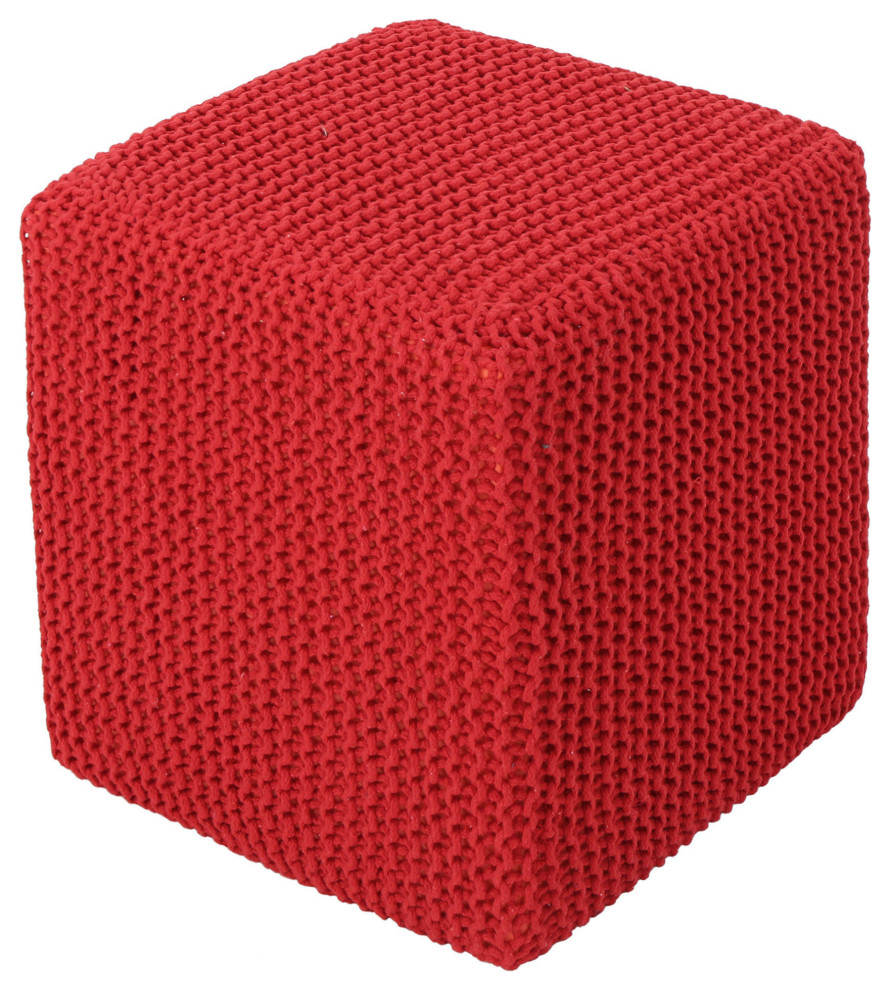 GDF Studio Scott Knitted Foot Stool   Contemporary   Footstools And Ottomans   by GDFStudio  Houzz