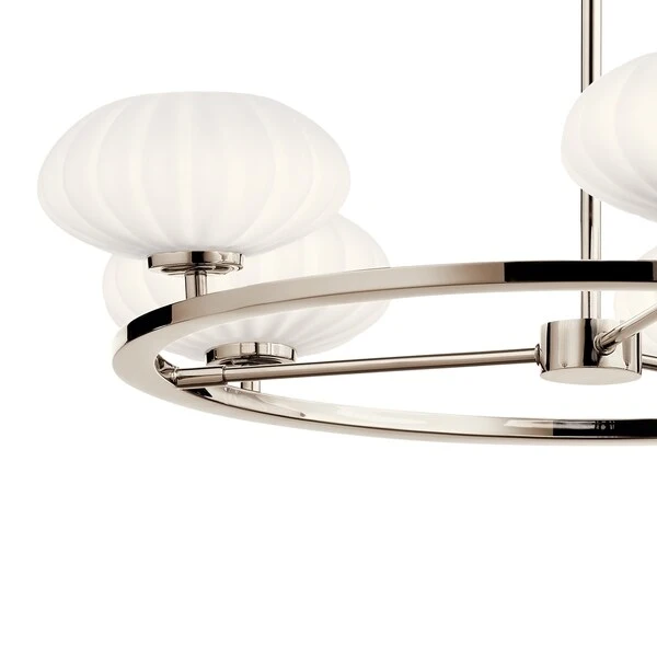 Kichler Lighting Pim 5-Light Round Chandelier Polished Nickel