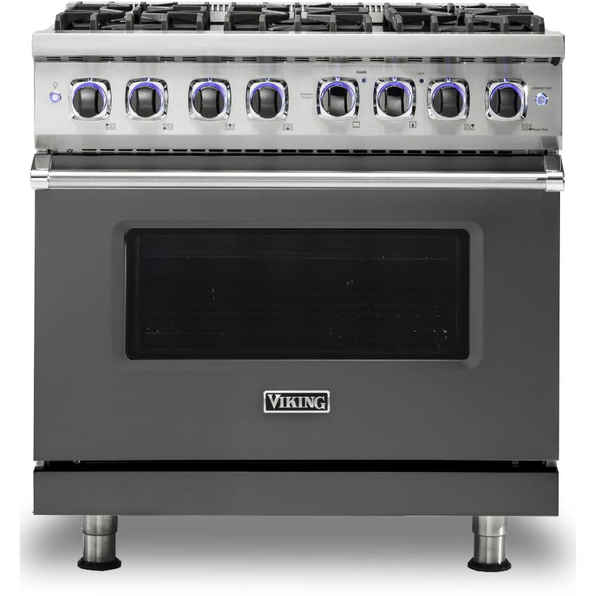 Viking 36-inch Freestanding Dual-Fuel Range with Elevation Burners CVDR7362-6BDG