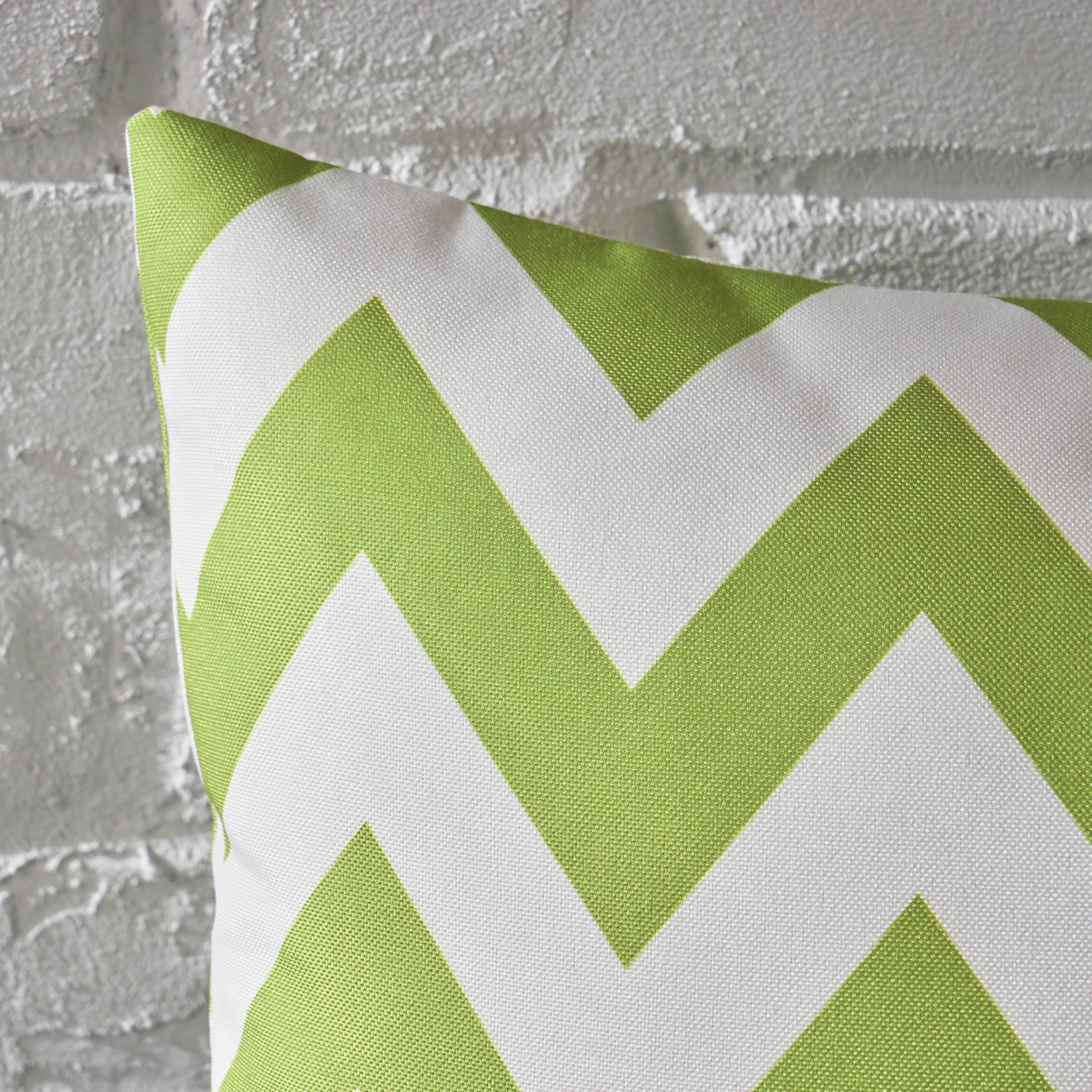 Ernest Indoor Zig Zag Striped Water Resistant Rectangular Throw Pillow