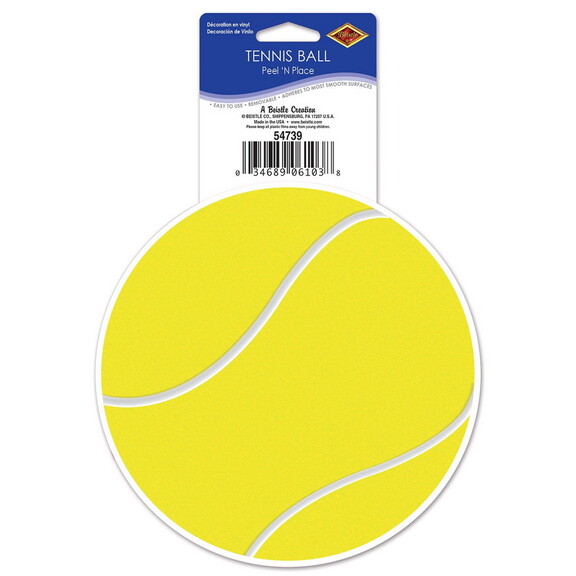 Beistle 54739 Tennis Ball Peel 'N Place  5  188 ...