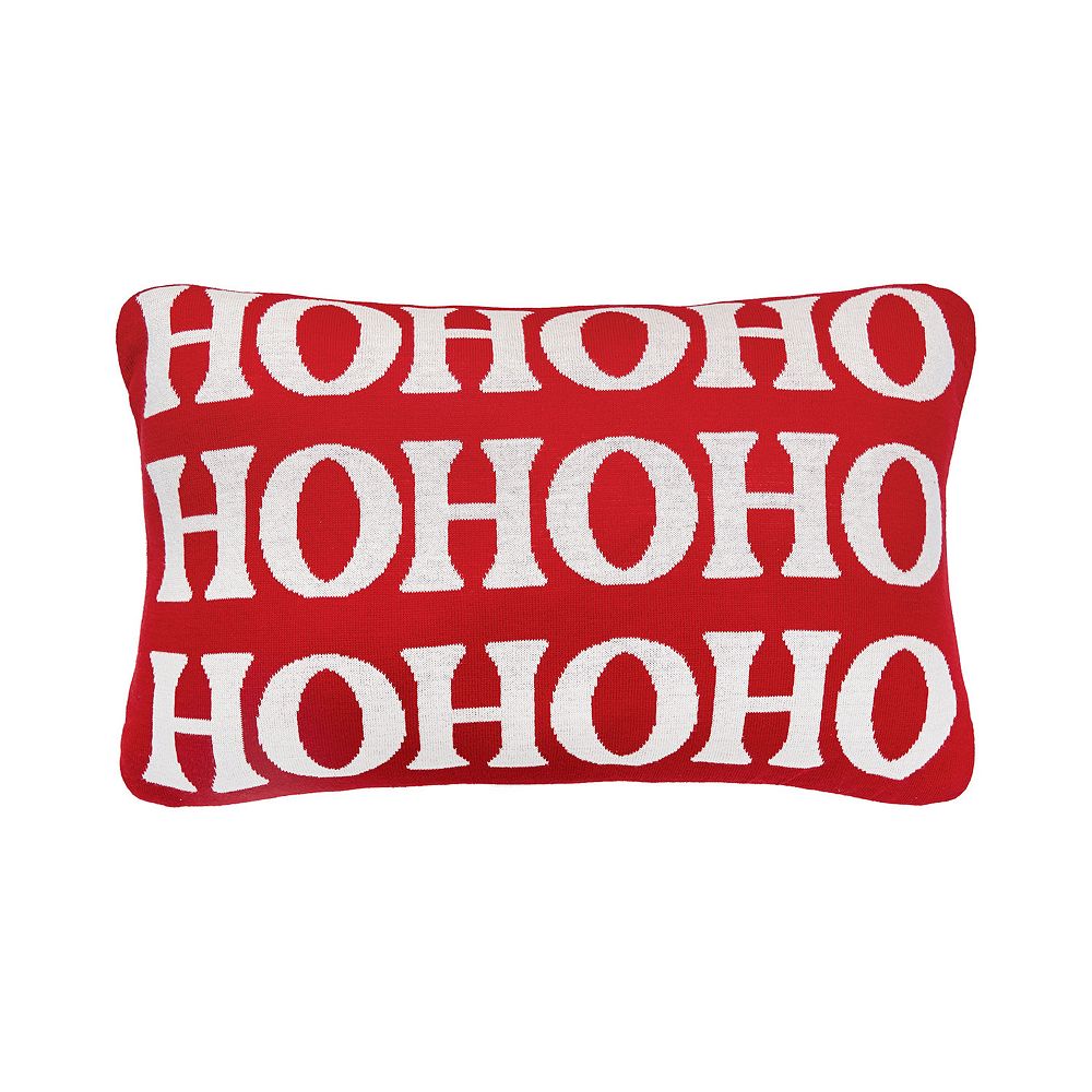 CandF Home Ho Ho Ho Christmas Throw Pillow