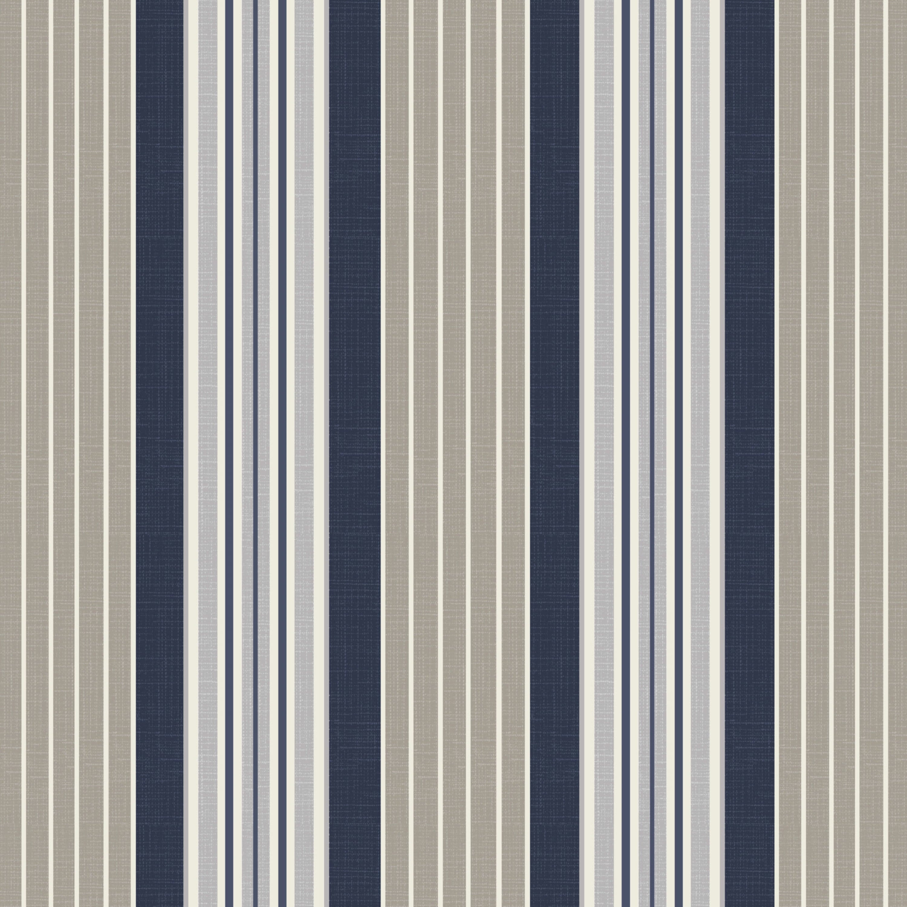 Mainstays 43" x 20" Navy Stripe Rectangle Patio Chair Cushion, 1 Piece