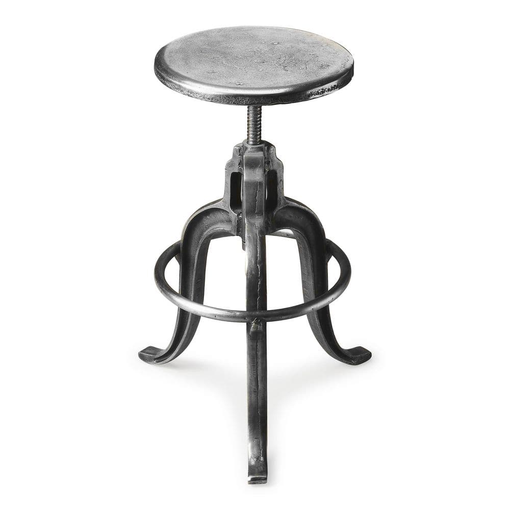 Butler Specialty Company Parnell Adjustable Swivel Iron Bar Stool 22.0 in. H x 19.0 in. W x 16.5 in. D 2542025