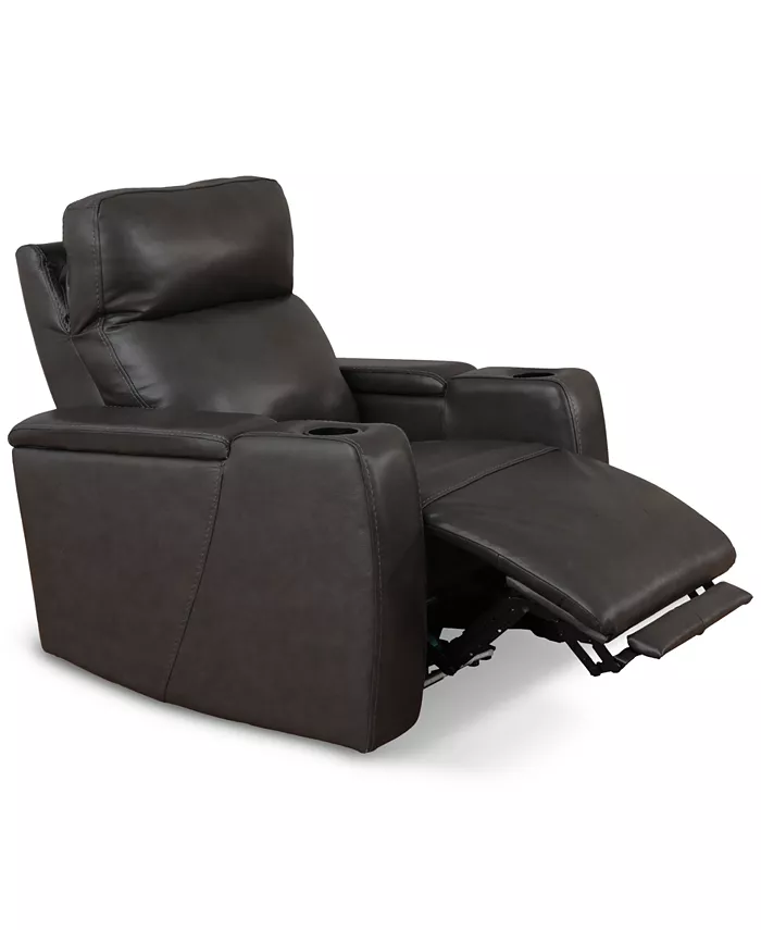 Furniture Greymel 37 Leather Chair with Power Headrest