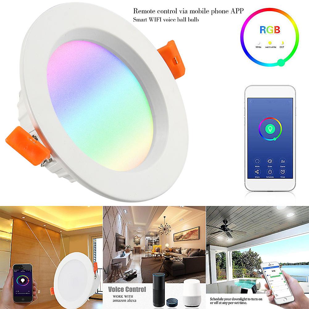 Wifi Smart Led Downlight Ceiling Light Lamp Rgb Voice Control With Driver For Home Office