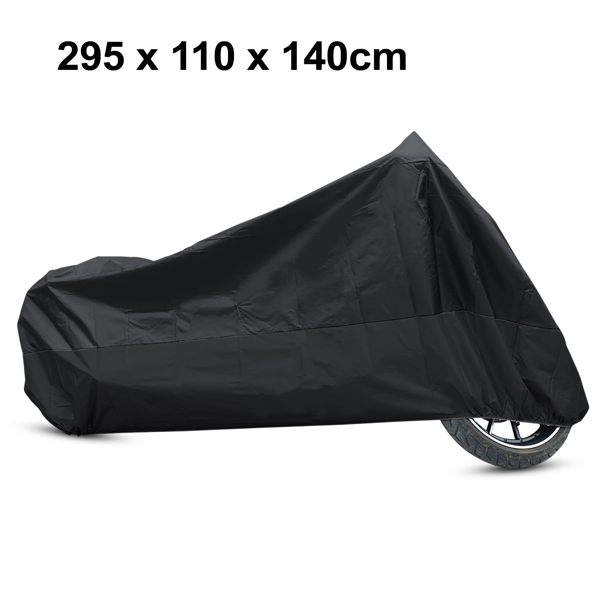 Unique Bargains 1PC Motorcycle Cover XXXL Black Anti-UV Waterproof Suitable for Harley-Davidson Street Glide 2006-2014