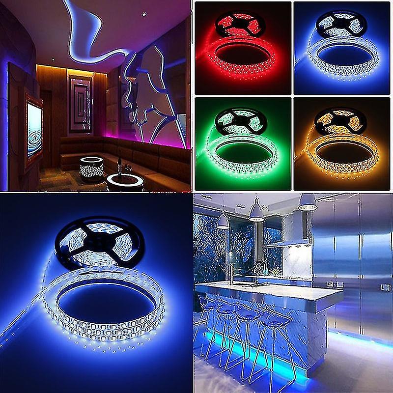 Led Strip Light Kit 16.4ft/5m Flexible Color Changing Rf Remote Led Lights Strips 5050 Rgb - Perfect