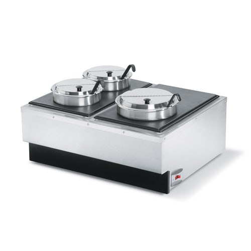 Vollrath 72789 energy savings draws only 11.6 amps allowing 15A outlet (2) Independently Manually Controlled Warmers Featuring Exclusive Direct Contact Heating System