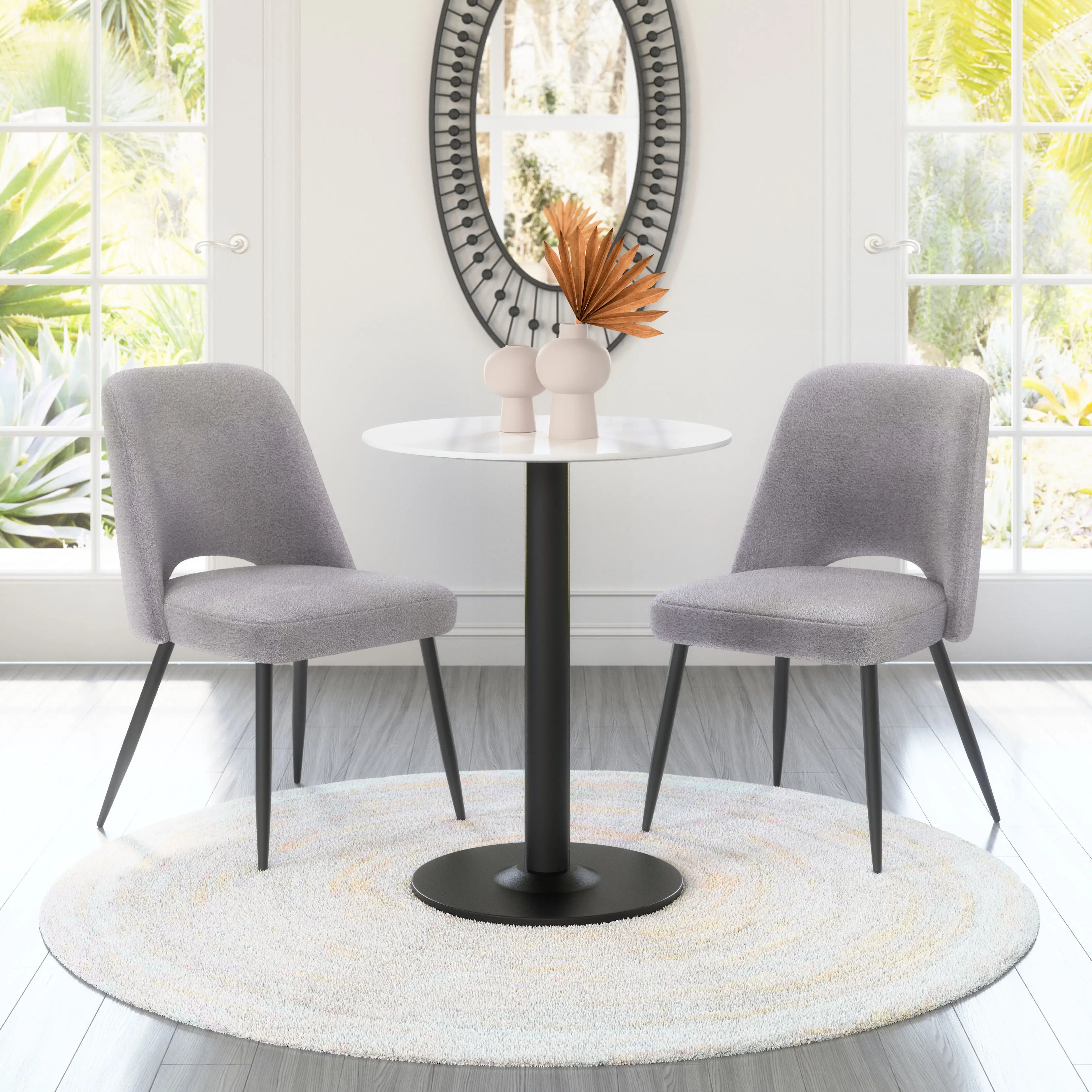 Teddy Gray Dining Chair， Set of 2