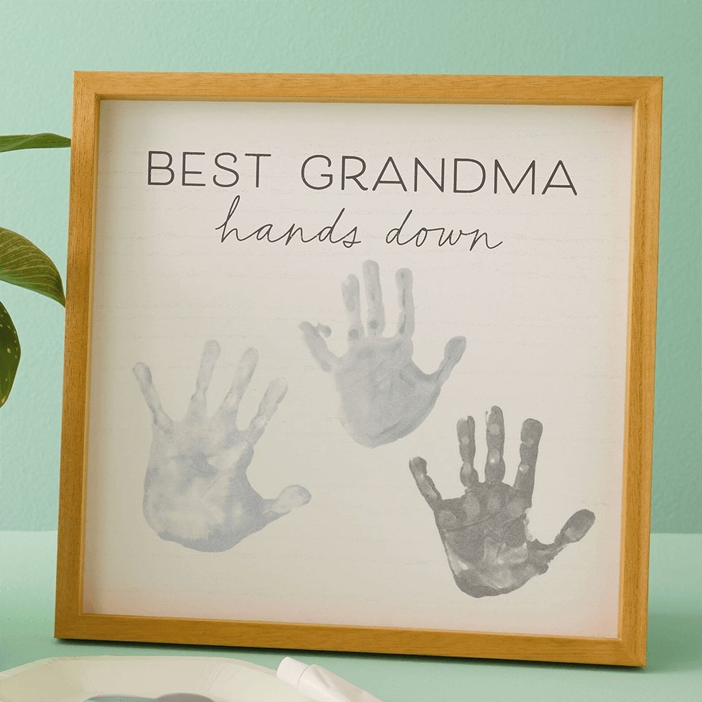 Hallmark  Best Grandma Hands Down Wood Sign Handprint Kit