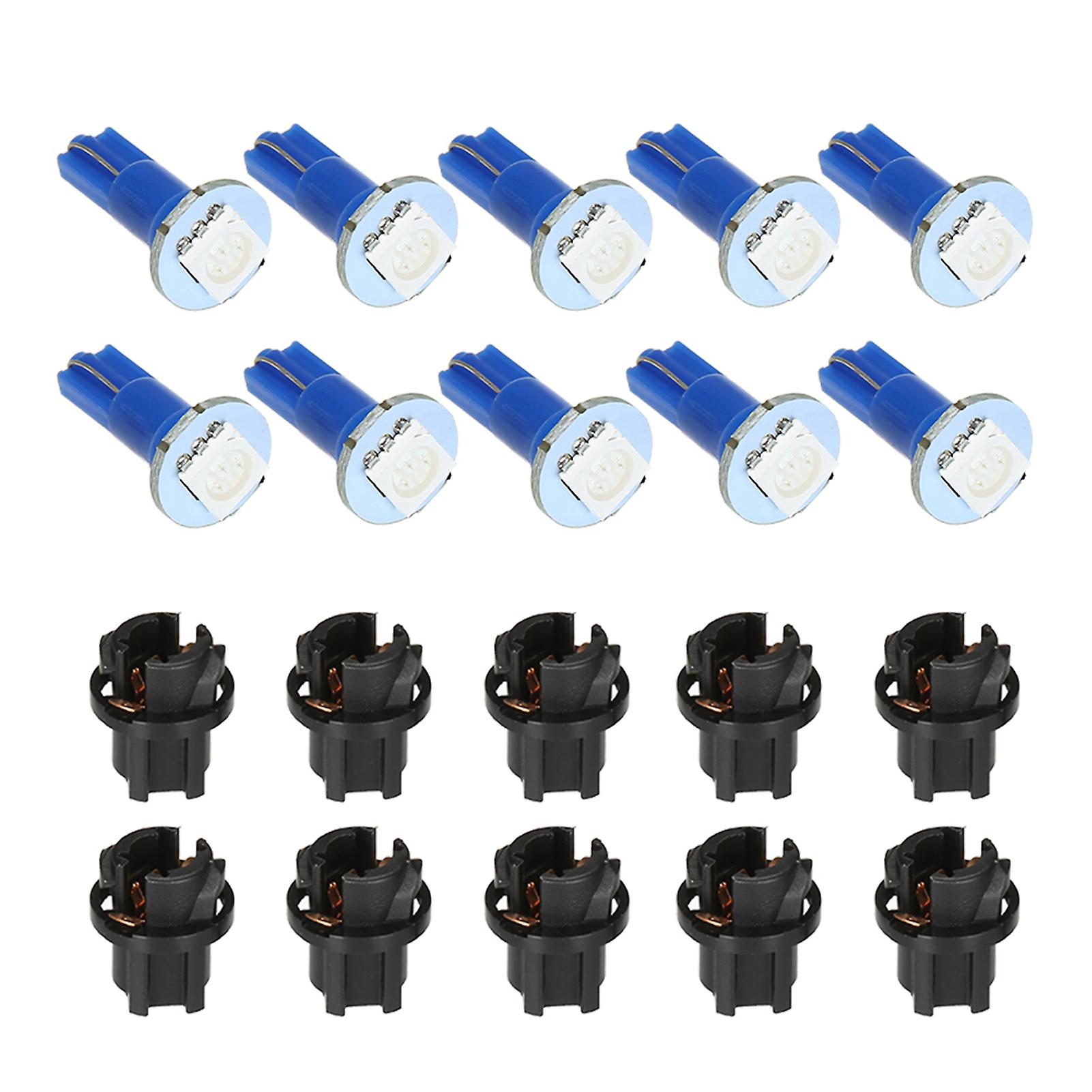 12v Dashboard Light Bulb T5 Led 5050 Smd Instrument Panel Lamp Blue