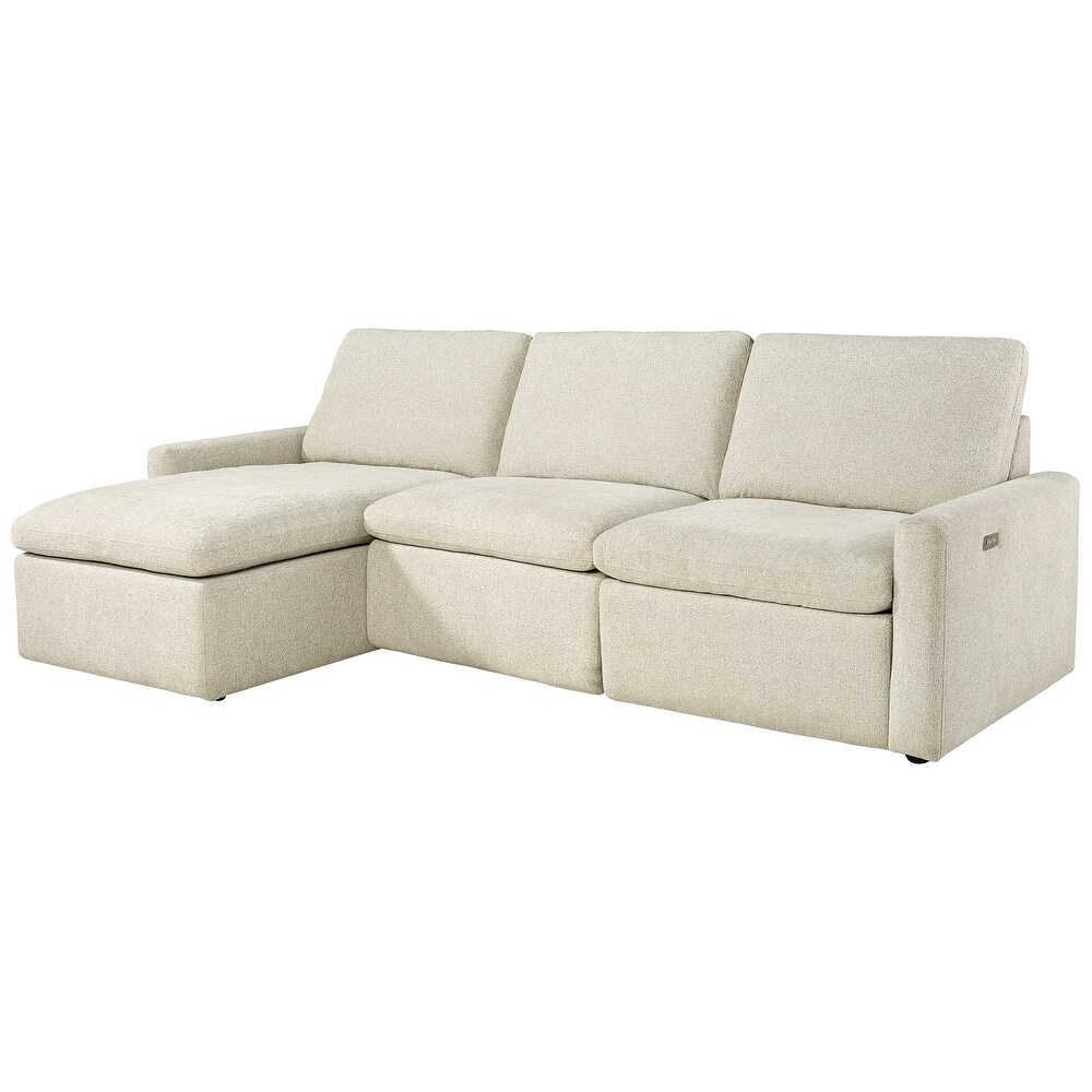 Signature Design by Ashley Hartsdale 3 Piece Reclining Sofa Chaise   109.5\