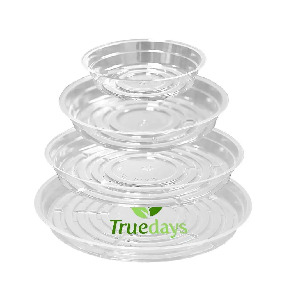 Flower Pot Tray Hydroponics Indoor Garden Plastic Grow Saucer plant Plastic Saucer Flower pot tray