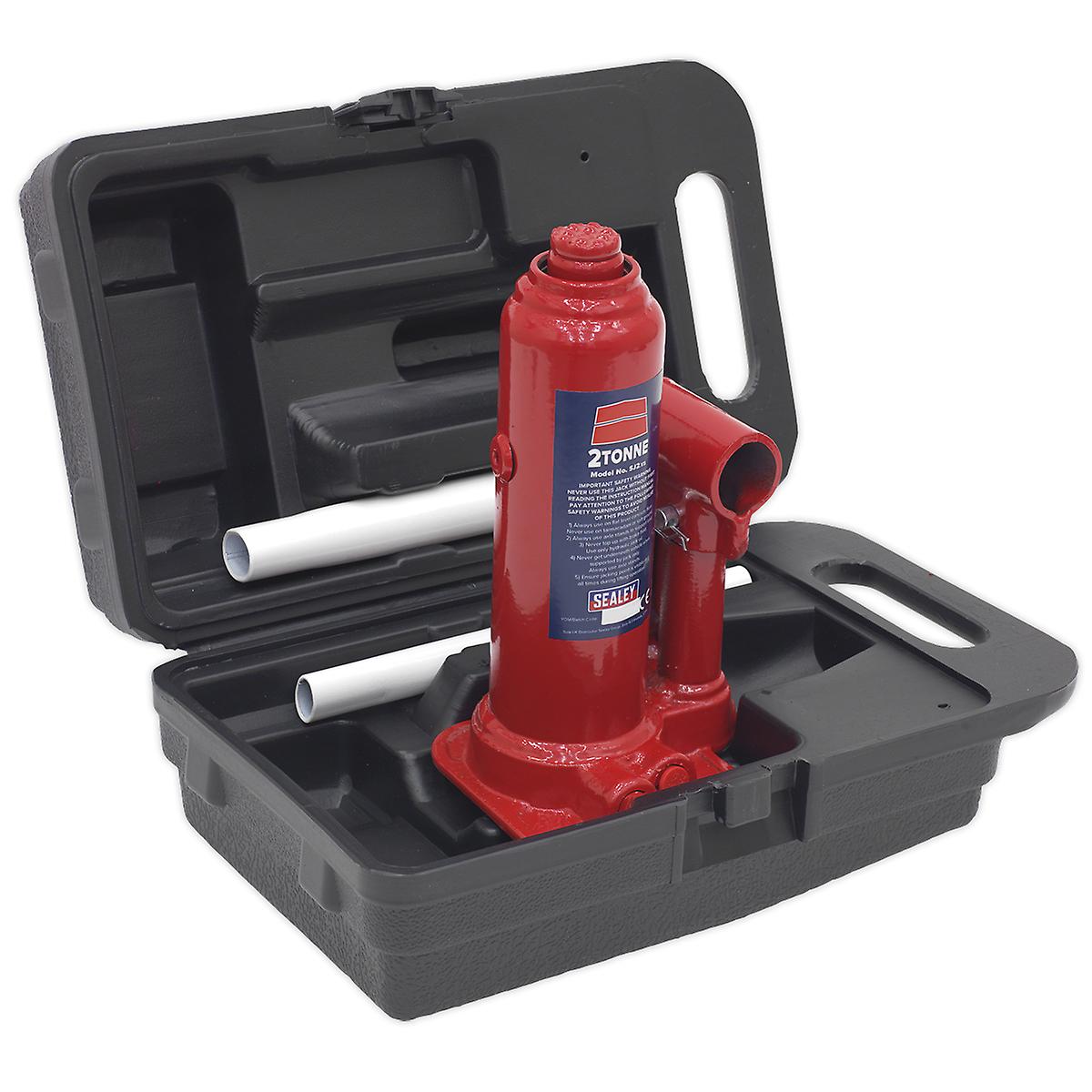 Sealey Sj2Bmc Bottle Jack 2Tonne With Carry-Case