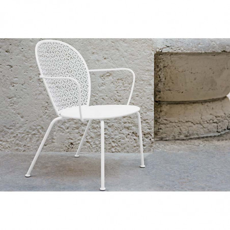 Fauteuil FERMOB Lorette - Fauteuil bas de jardin， fauteuil medaillon