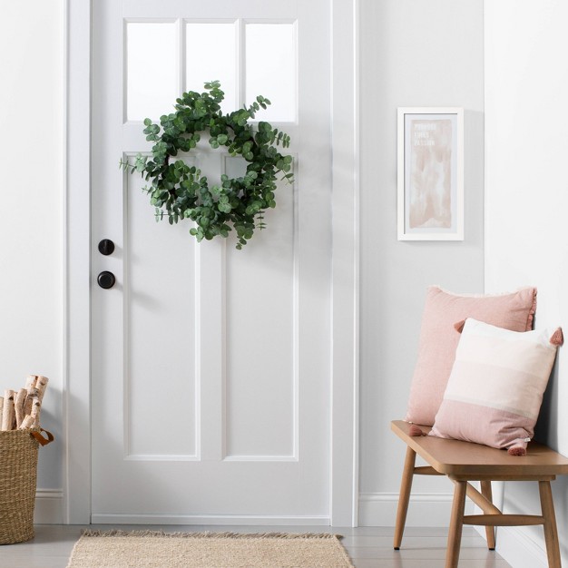 Faux Eucalyptus Wreath With Magnolia