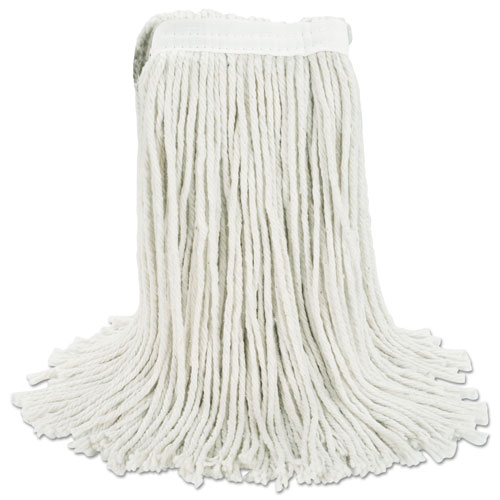 Boardwalk Cut-End Wet Mop Head | Cotton， #16， White， 12