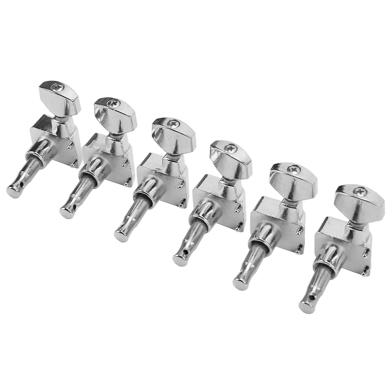 6 Sets Guitar Tuning Peg Closed String Tuner Key Machine Head Set Kit For Fender Electric Guitar