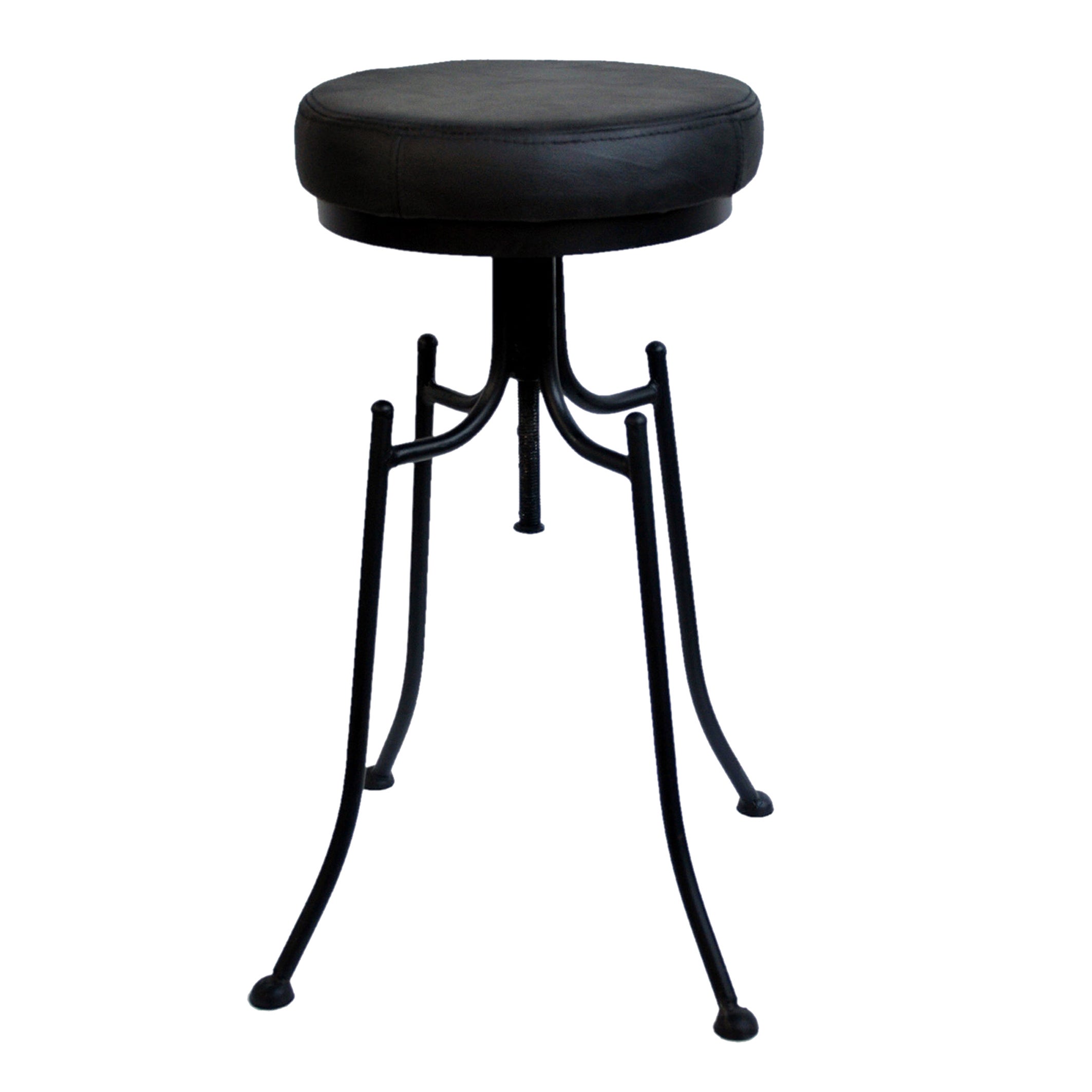 AandB Home Dorsett Metal and Leather High Barstool