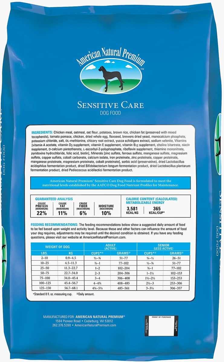 American Natural Premium Sensitive Care Dry Dog Food