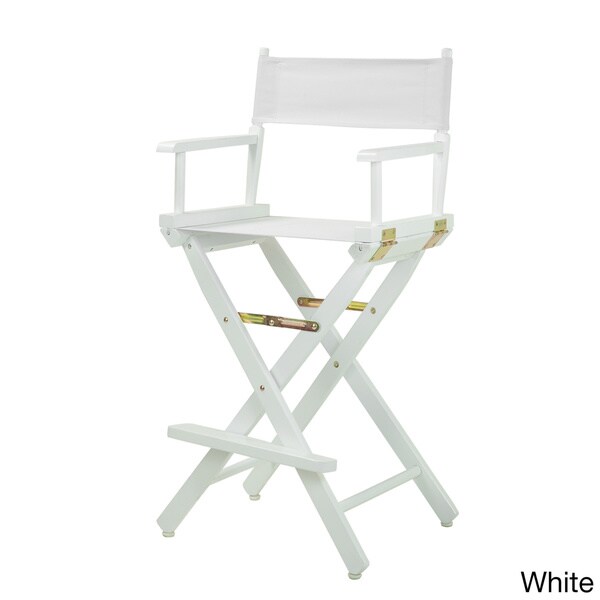 White Frame 30-inch Director's Chair