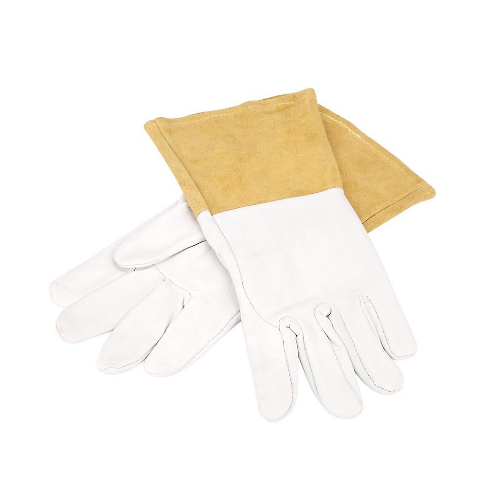 Super Soft Heat Resistant Sheepskin Gloves Tig Welding Gloves(10-1009 Long)