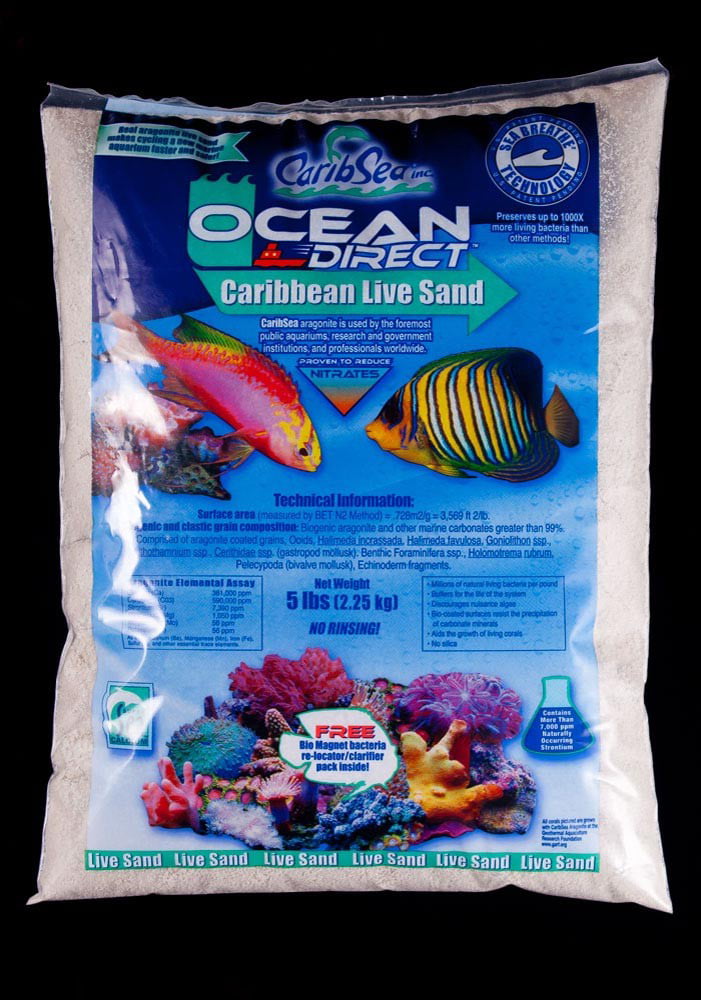 CaribSea Ocean Direct Live Sand Original Direct Utilizes Sea Breathe Real 5 lb