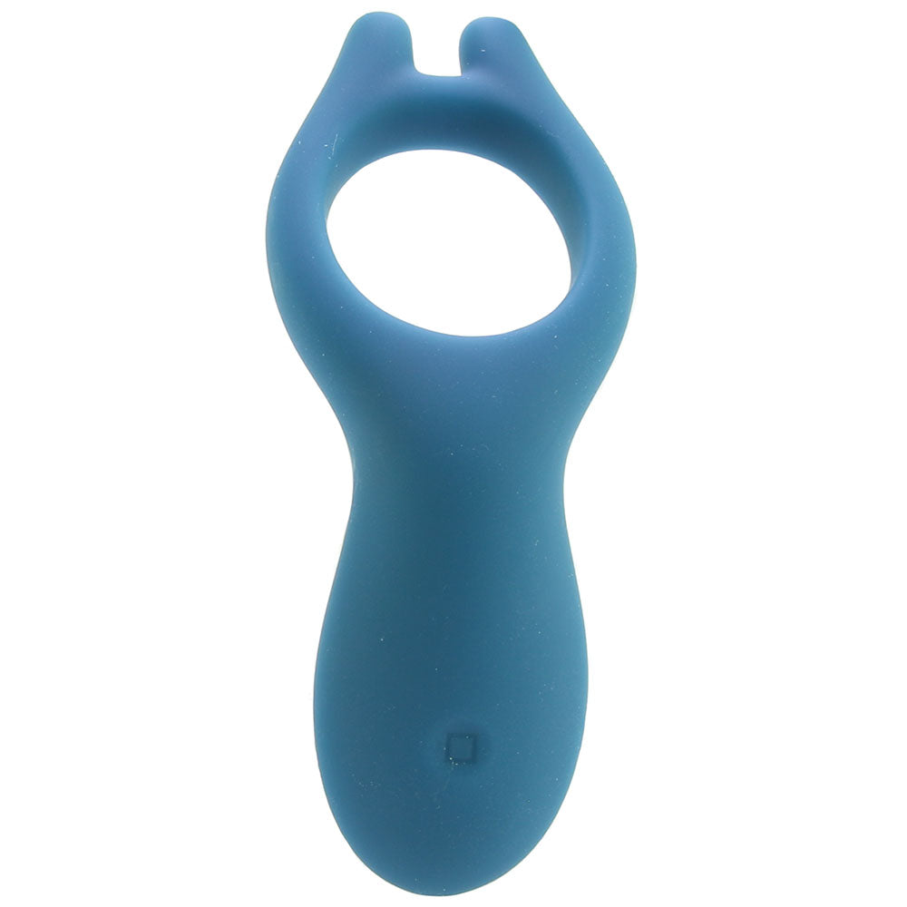 iRing Vibrating Silicone Cock Ring in Marine Blue