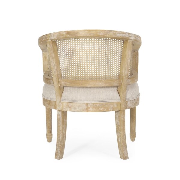 Steinaker Wood and Cane Accent Chair by Christopher Knight Home