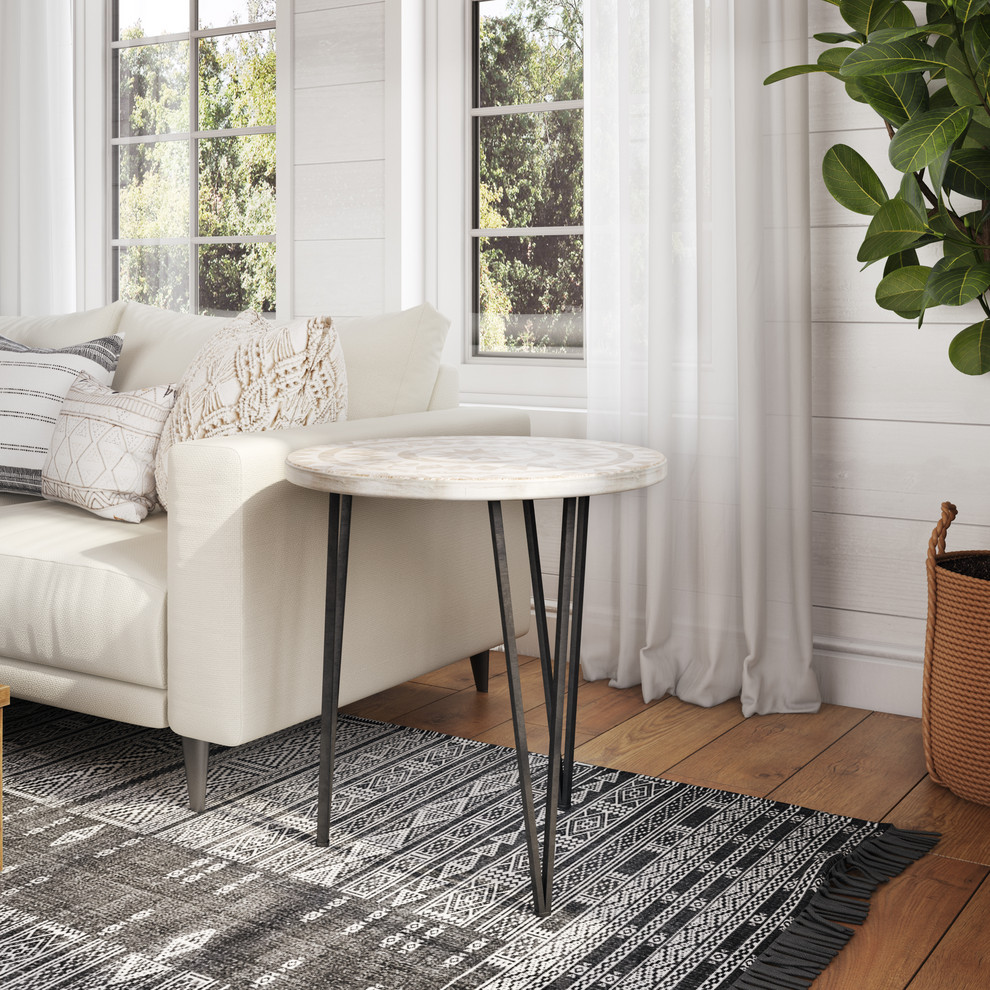 Anthea Bohemain Accent Table   Midcentury   Side Tables And End Tables   by Aspire Home Accents  Inc.  Houzz