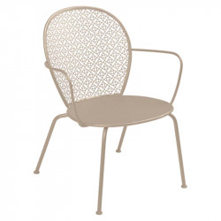 Fauteuil FERMOB Lorette - Fauteuil bas de jardin， fauteuil medaillon