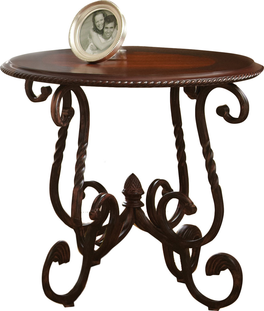 Crowley End Table   Mediterranean   Side Tables And End Tables   by GwG Outlet  Houzz