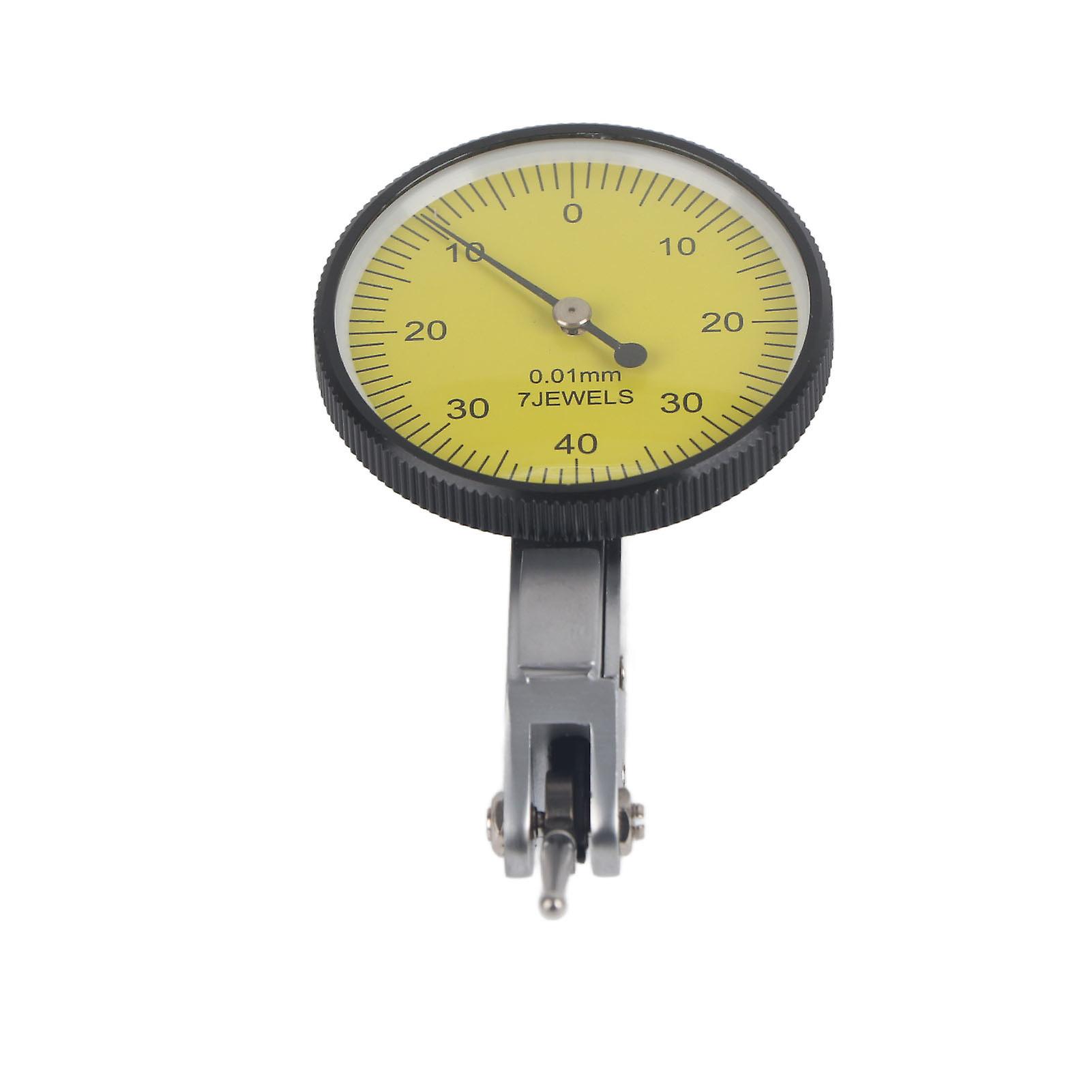 Precision 0.01mm Lever Dial Test Indicator Meter Tool Kit Gage With Grey Case