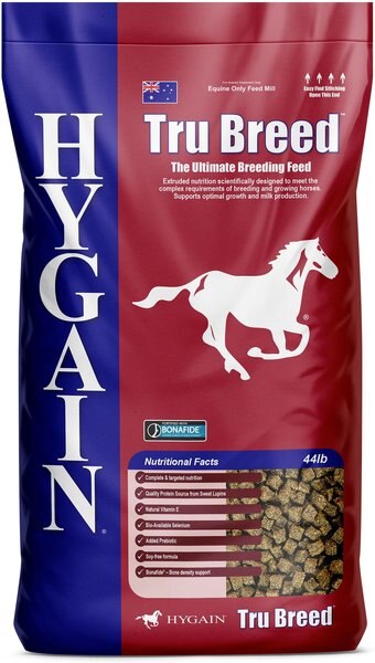 Hygain Tru Breed Breeding Horse Feed， 44-lb bag