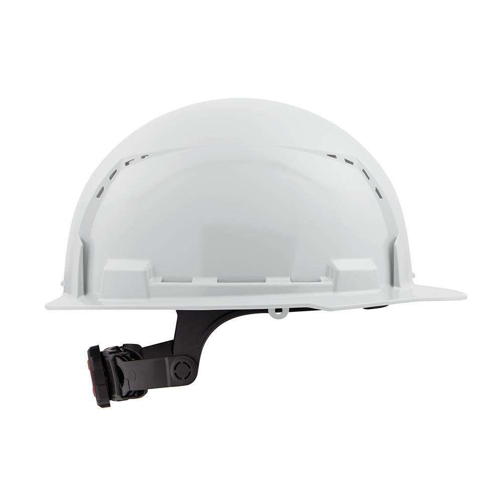 Milwaukee White Front Brim Vented Hard Hat with 6pt Ratcheting Suspension Type 1 Class C 48-73-1220 from Milwaukee