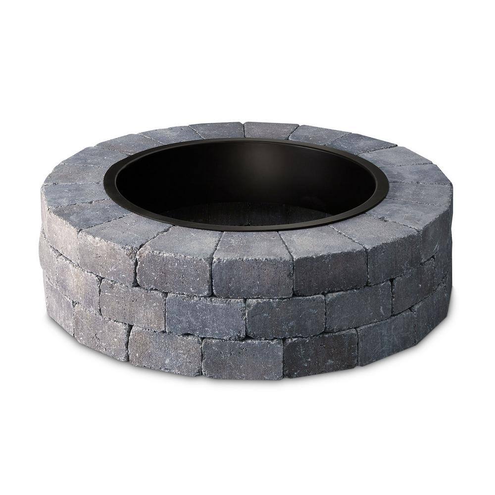 Necessories Grand 48 in. Fire Pit Kit in Bluestone 3500001