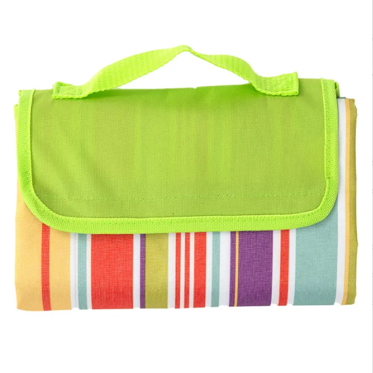 waterproof foldable high quality rainbow lightweight picnic blanket extra thick