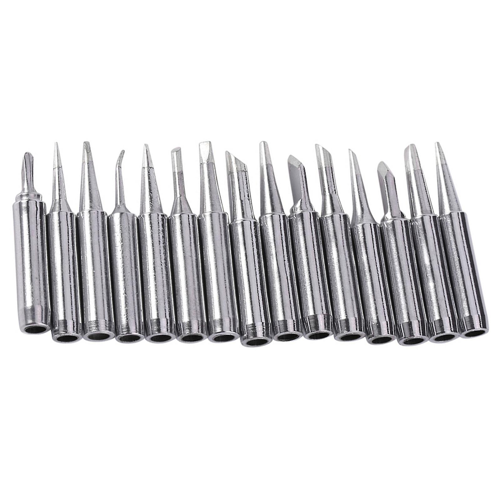 15/pcs Lead Free Solder Tip Set Iron Tips 900m-t For 936， 937， 938， 969 Soldering Station