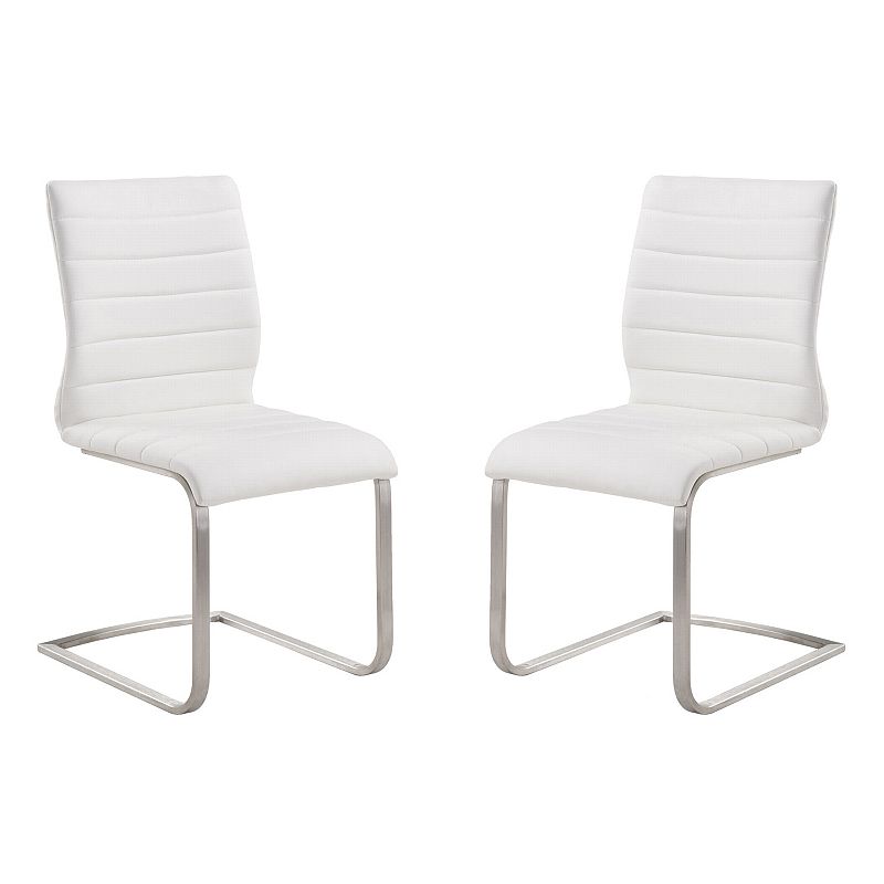 Armen Living Fusion Contemporary Accent Chair 2-piece Set