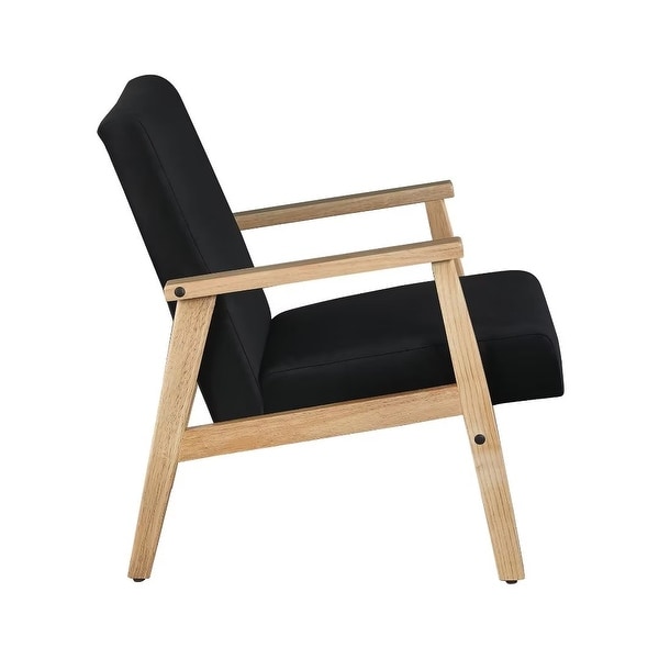 Morden Fort Accent Chair Armchair with Rubber Wood Frame