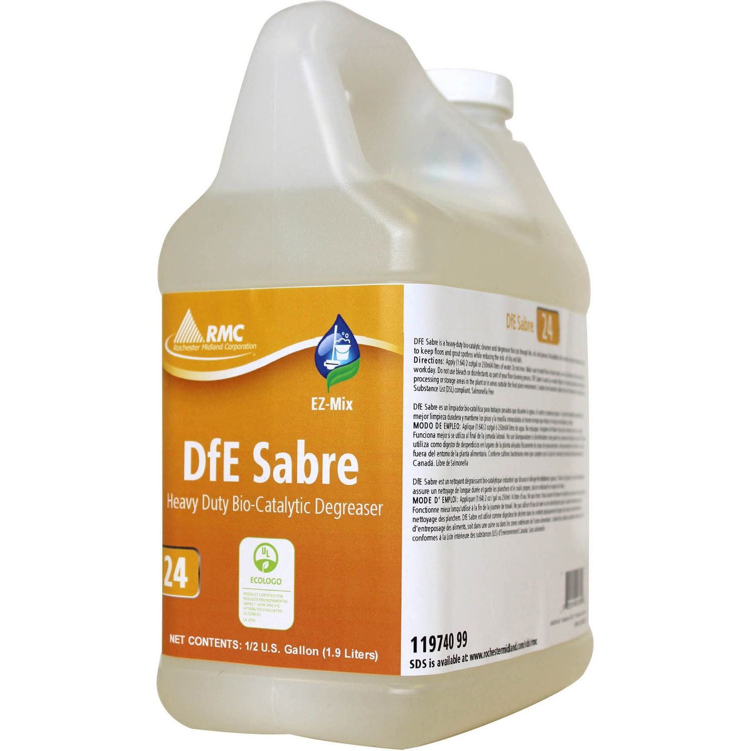 DfE Sabre Heavy Duty Bio-Catalytic Degreaser by Rochester Midland Corporation RCM11974099