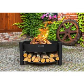 Good Directions Cook King 111246 Montana Fire Pit 23.5 in. Dia Wood Storage Wood Burning Fire Pit 111246